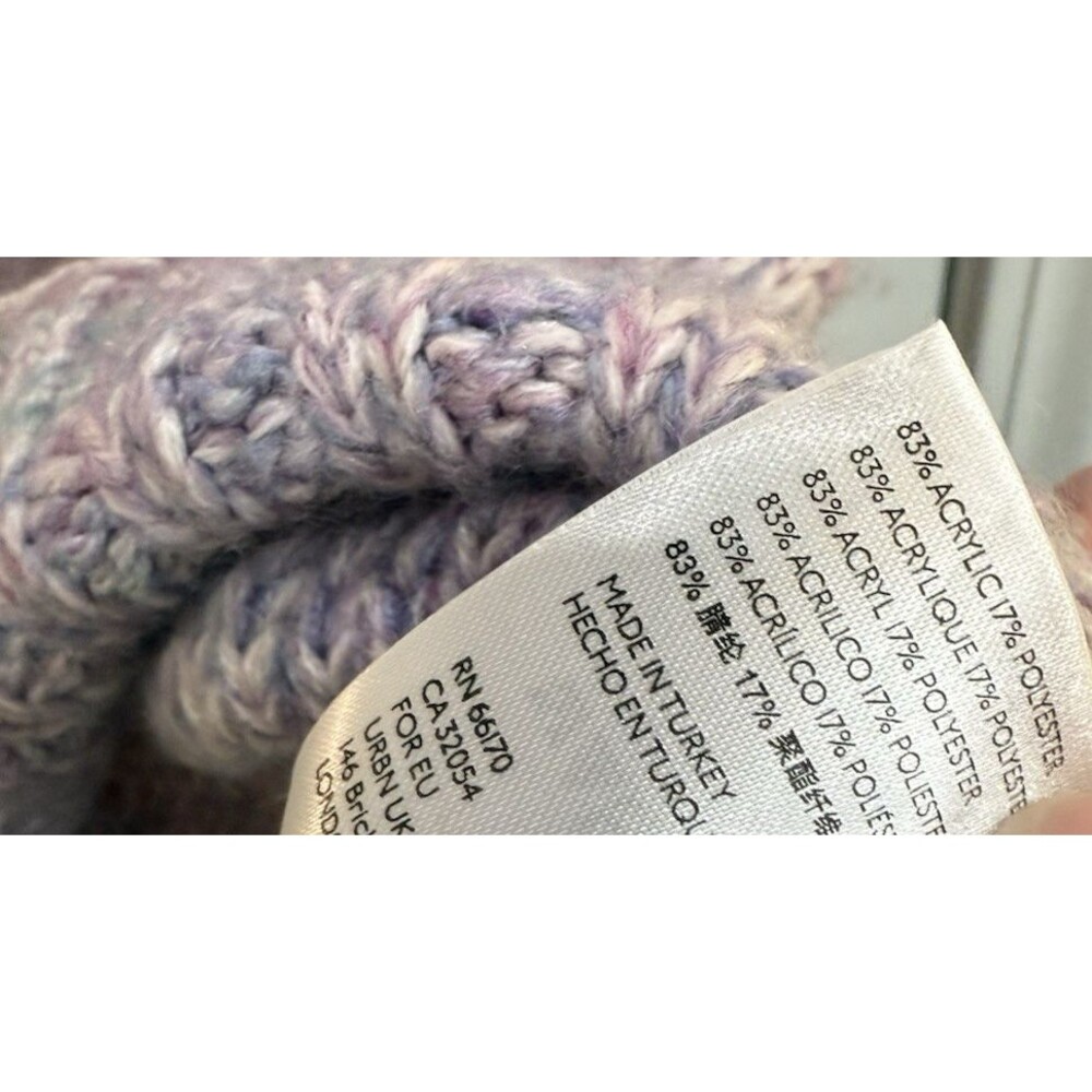 Maeve Anthropologie Rachel Textured Knit Mock Neck Sweater Lavender Women Medium - Picture 5 of 8